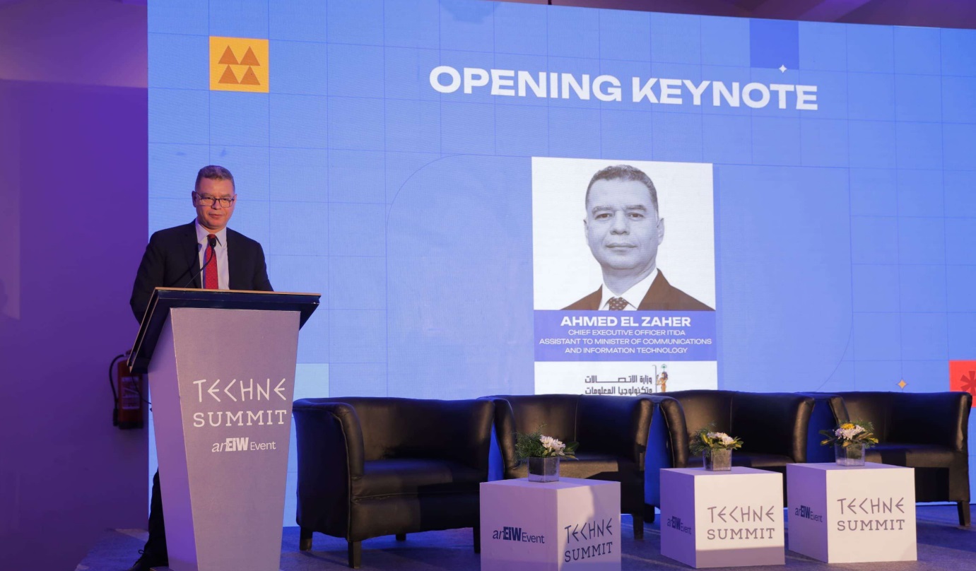 ITIDA CEO speaking at Techne Summit Cairo 2025